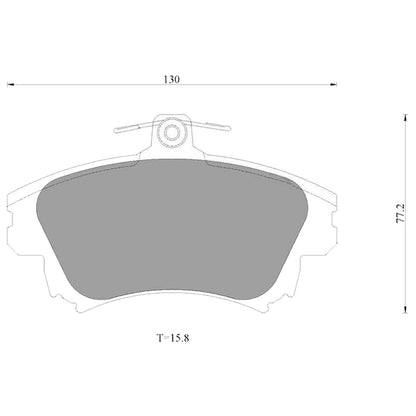 Front Disc Brake Pads Set for Mitsubishi Colt/Volvo S40/V40 (1997–2012)