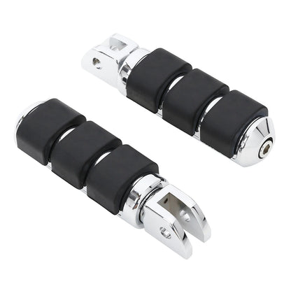 Chrome Rider Driver & Passenger Footpegs Bracket for Harley Softail (2018-2025)