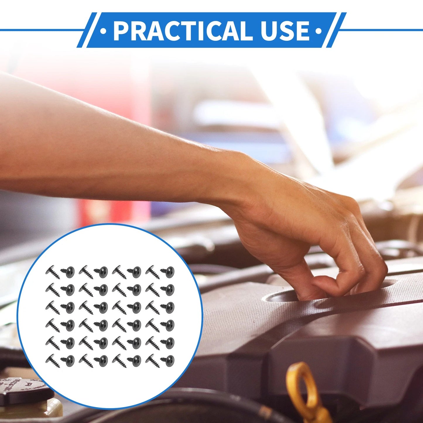 40 Pcs Fender Liner Splash Shield Bumper Cover Screw for Audi A3 (2006–2013)