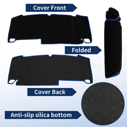 Dash Cover for Honda Freed GT Series (Polyester Black with Blue Edge)