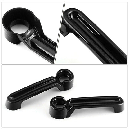 5 x Black ABS Outside Door Handle Cover Trim Set for Jeep Wrangler (2007-2018)