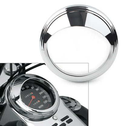 5" Chrome Bezel Trim Ring Visor Cover for Harley