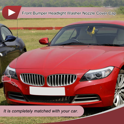 Bumper Headlight Washer Nozzle Cover Cap for BMW Z4 White (2009 - 2016)