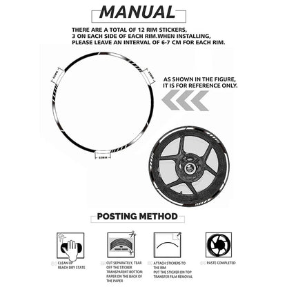 Rim Stripes Decals for Honda XR650L XR250L (1991-2021)
