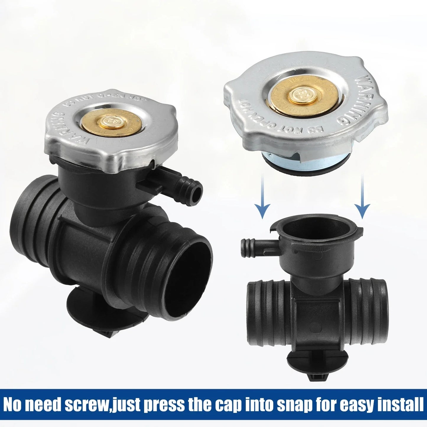 Radiator Coolant Filler Neck Set with Cap for Dodge Durango