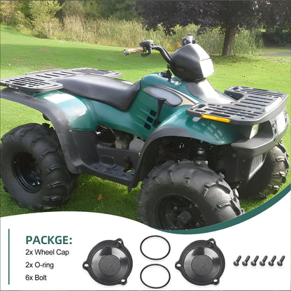 2X Hub Cap & Screws Kit for Polaris Sportsman Xplorer (250–500)