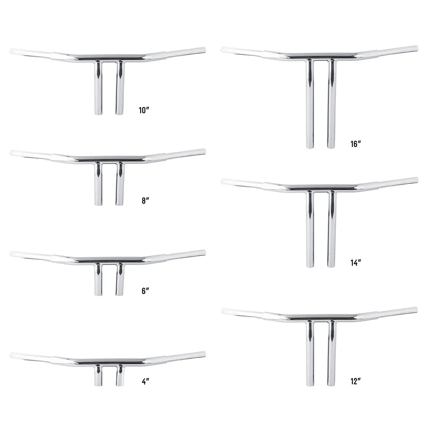 4/6/8/10/12/14/16'' Rise T-Bar Handlebar for Harley Sportster