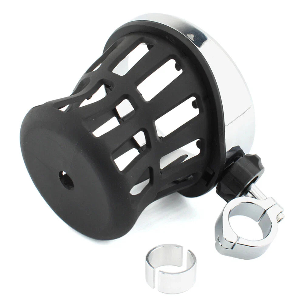 Chrome Motorcycle Drink Cup Holder for 7/8"-1" Bars (22mm-25mm)
