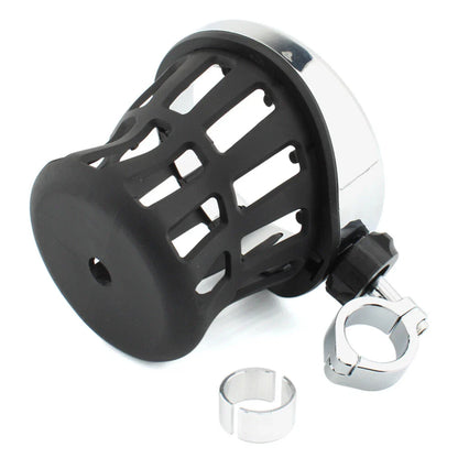 Chrome Motorcycle Drink Cup Holder for 7/8"-1" Bars (22mm-25mm)