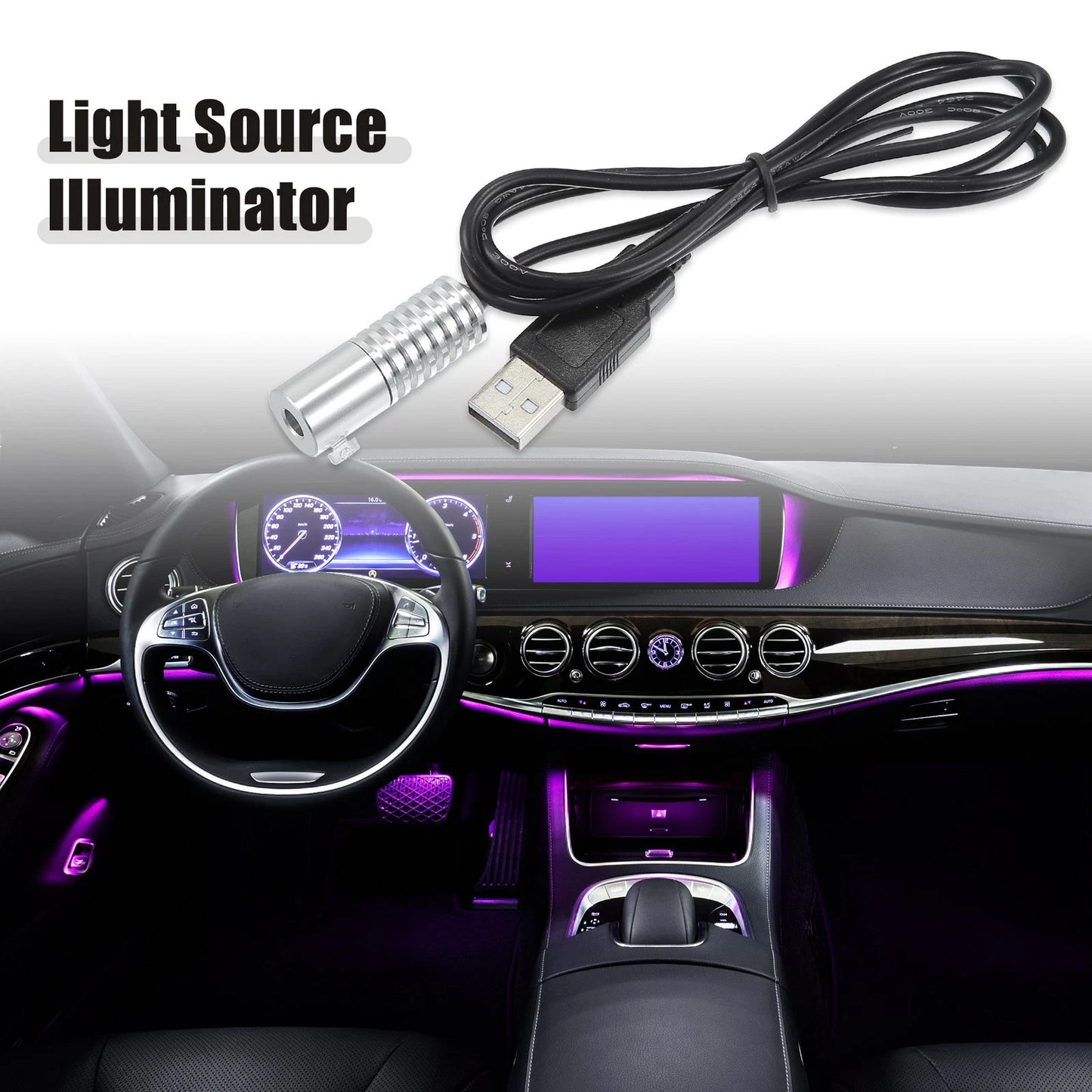 LED Aluminum Light Source Illuminator for Car (Universal)