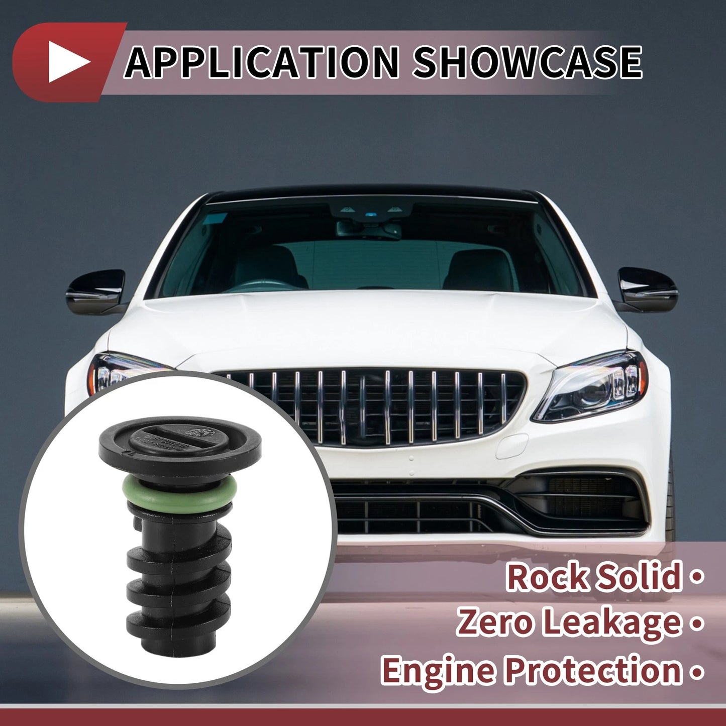 Set of 1 Rubber Oil Drain Plug for Mercedes C63 AMG (2016–2018) No.A0029902017