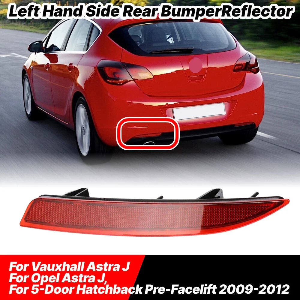 Left Hand Rear Bumper Reflector for Vauxhall Opel Astra J (2009-2012)