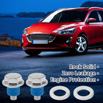 Set of 2 M12x1.25 Aluminum Oil Drain Plug with Gasket for Car