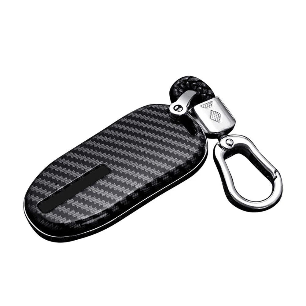 Carbon Fiber Key Fob Case Cover for Tesla Model 3, Model S (2017-2023)