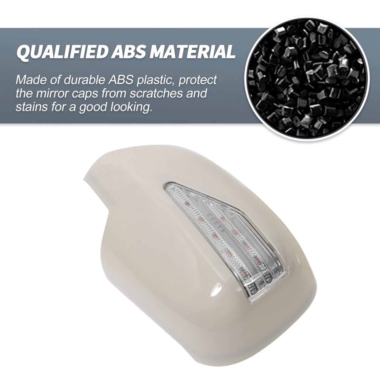 ABS Plastic Rearview Mirror Cover Overlay for Lexus RX330 RX300 (2003)