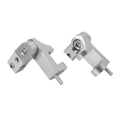 Silver Aluminum CNC Motorcycle Foot Pegs
