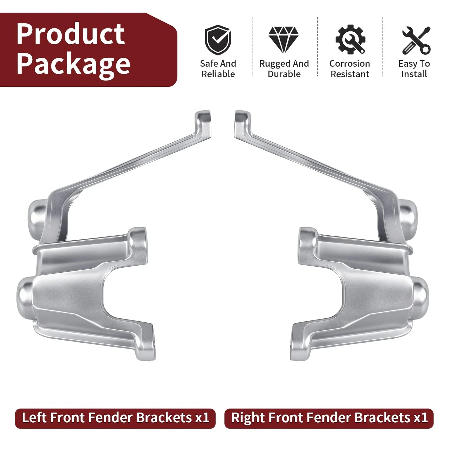 Front Fender Bracket Left & Right Headlight for Yamaha Raptor 350 (2004–2013)