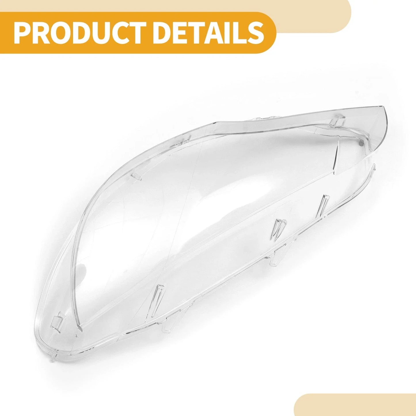 1 x Car Front Left Headlight Lens Cover for BMW X6 (2008-2014) Clear