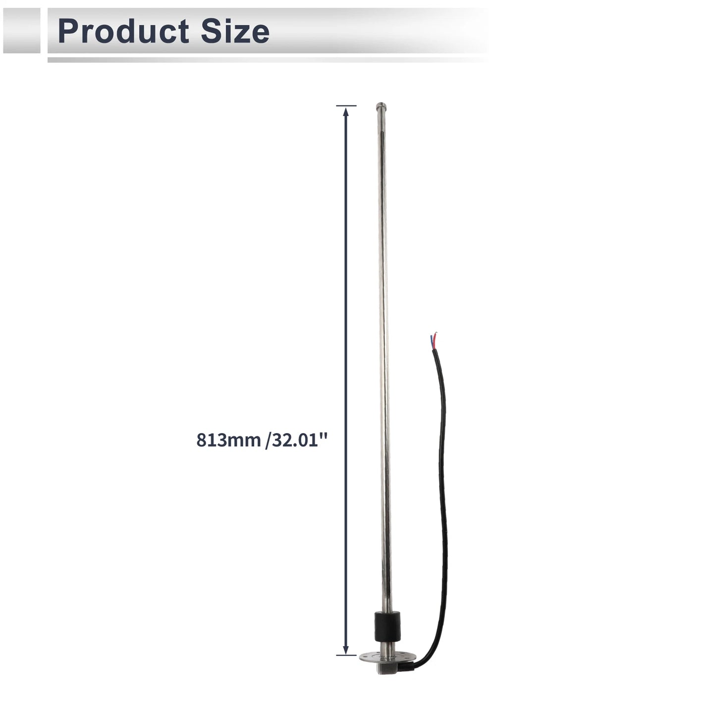 Fuel Sending Unit and Gauge Kit 240-33 Ohm for Boat Car Truck (32.01")