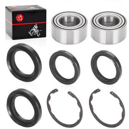 2Pcs Front Wheel Bearing & Seal Kit for Kawasaki Bayou Prairie (1990–2004)