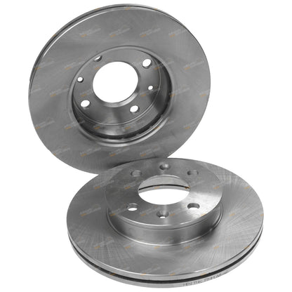 2x Front Disc Brake Rotors for Hyundai Getz (2002–2011)