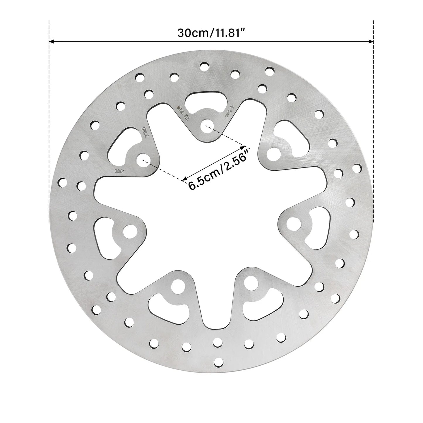 11.8in Front Brake Discs Rotors & Bolts for Harley Electra Glide (2014 - 2024)