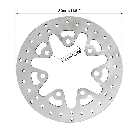 11.8in Front Brake Discs Rotors & Bolts for Harley Electra Glide (2014 - 2024)