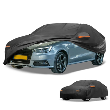Car Cover Waterproof All Weather for Audi A1 (2010–2023) 210D-PU Zippers