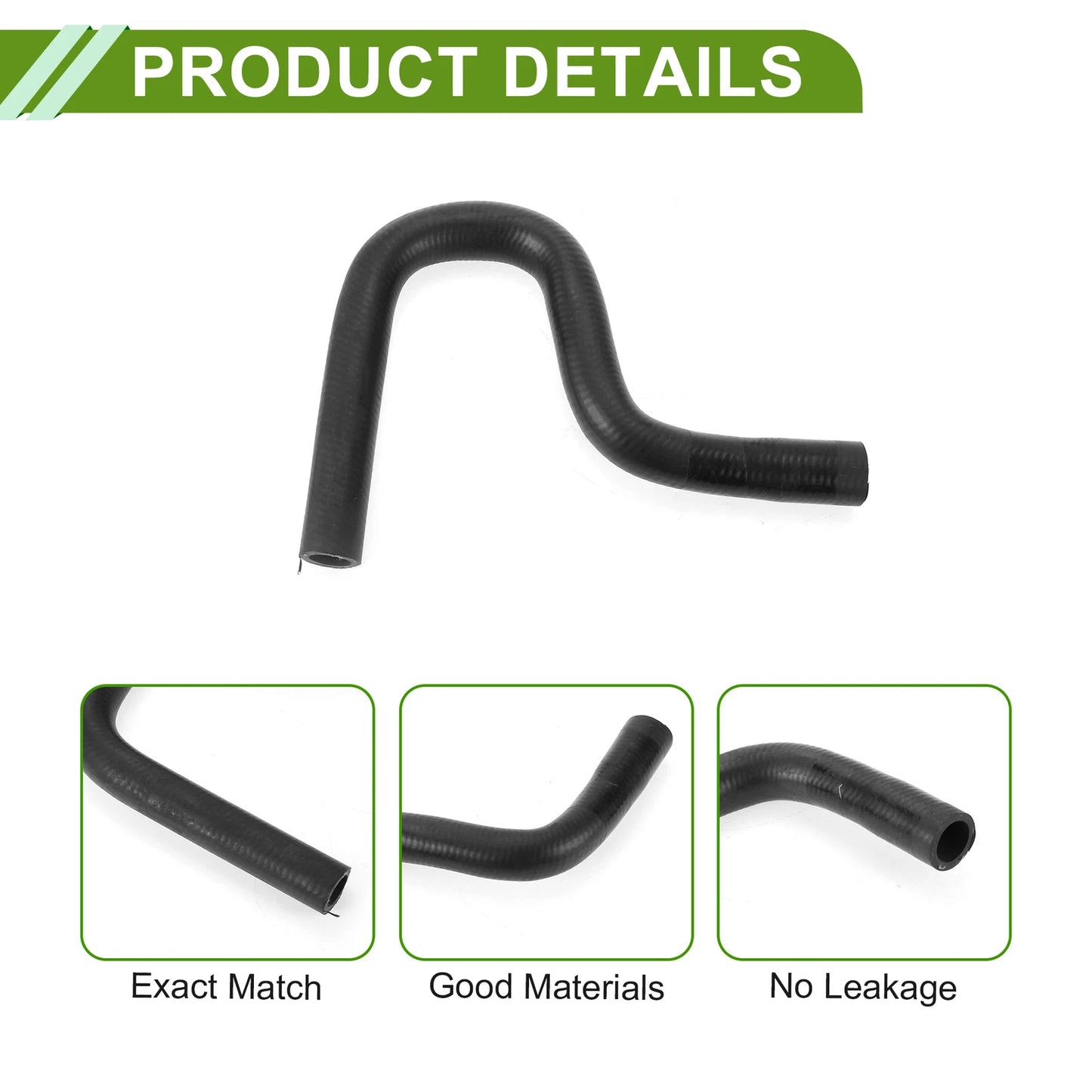 HVAC Heater Hose for Toyota Tacoma 3.4L (1995–2004) No. 8724535720 Rubber Black