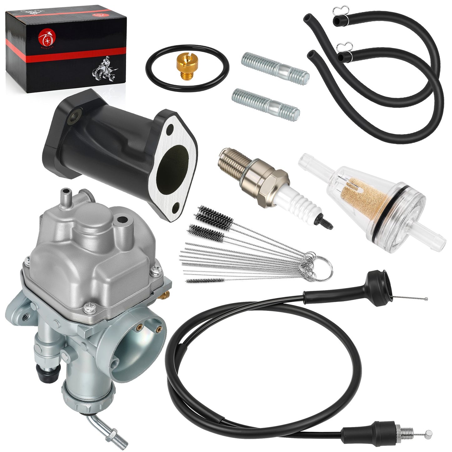 Carburetor Kit for Yamaha Timberwolf YFB250 (1992–2000) w/ Throttle Cable