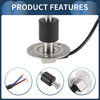 Fuel Sending Unit and Gauge Kit 240-33 Ohm for Boat Car Truck (686mm)