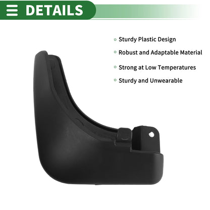 Mud Flaps Splash Guards for Kia Carens (2007–2015) W/ Mount Accessories