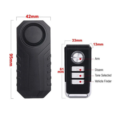 113dB Motorcycle Alarm Anti-Theft Vibration Security System with Remote