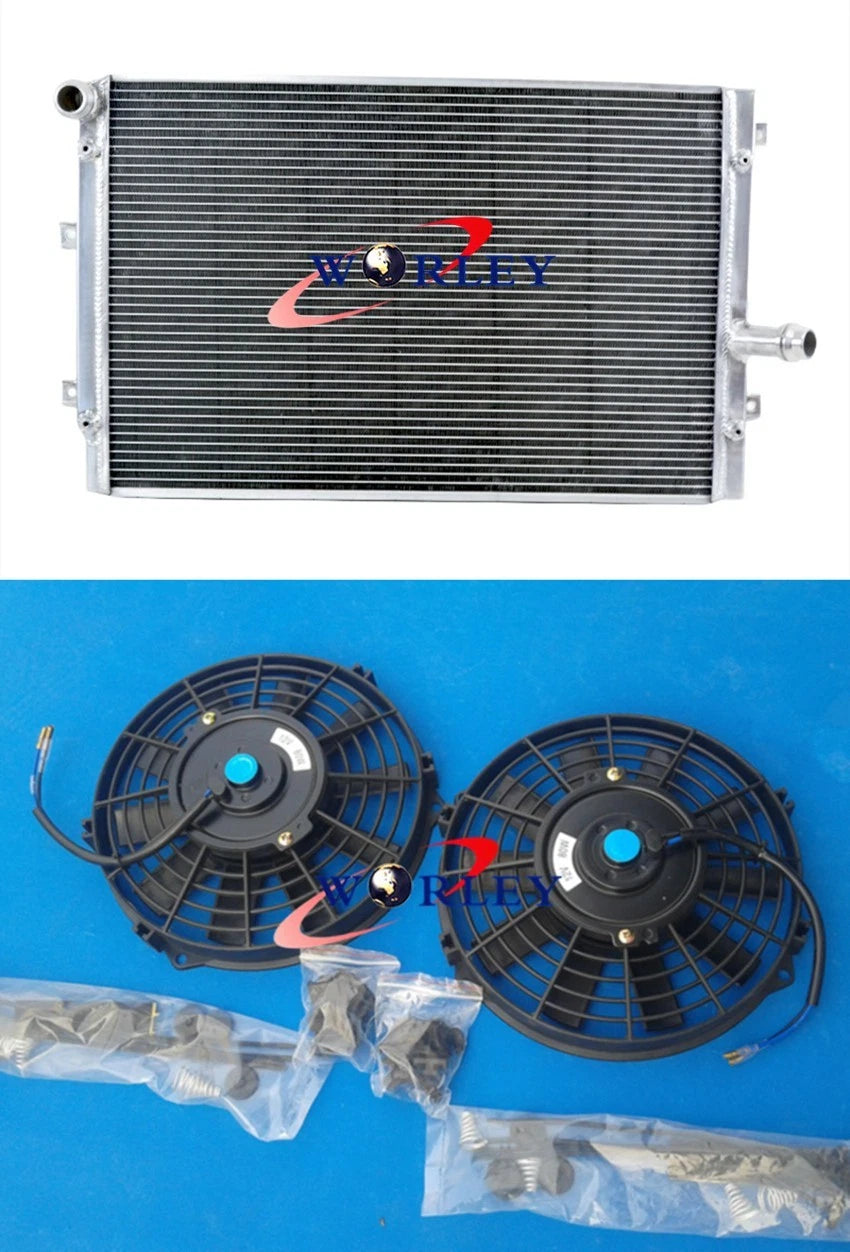 Aluminium Radiator & Fan for Volkswagen Golf Mk5 Mk6 (2003–2012)