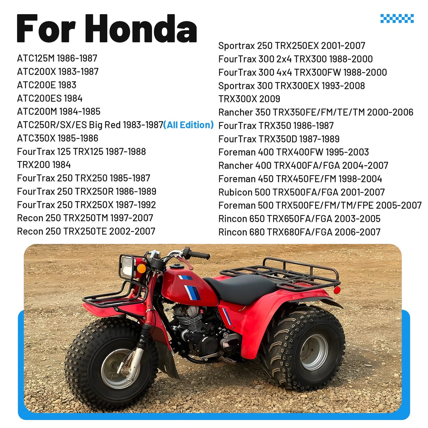 Handle Grips & Bar End Guard for Honda FourTrax Foreman 400 (1995–2003)
