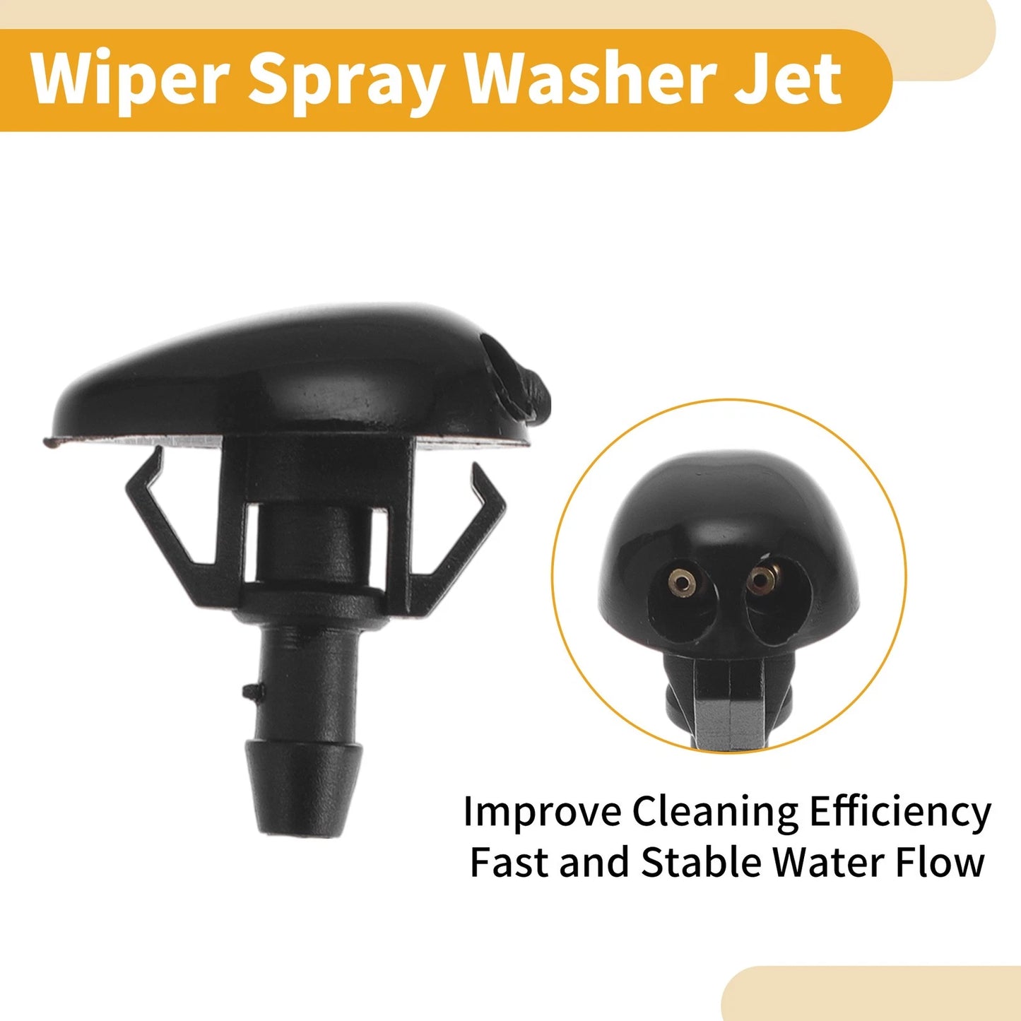 2 Pcs Front Windshield Washer Nozzle for Nissan Frontier (1998–2004) No. 289313S500