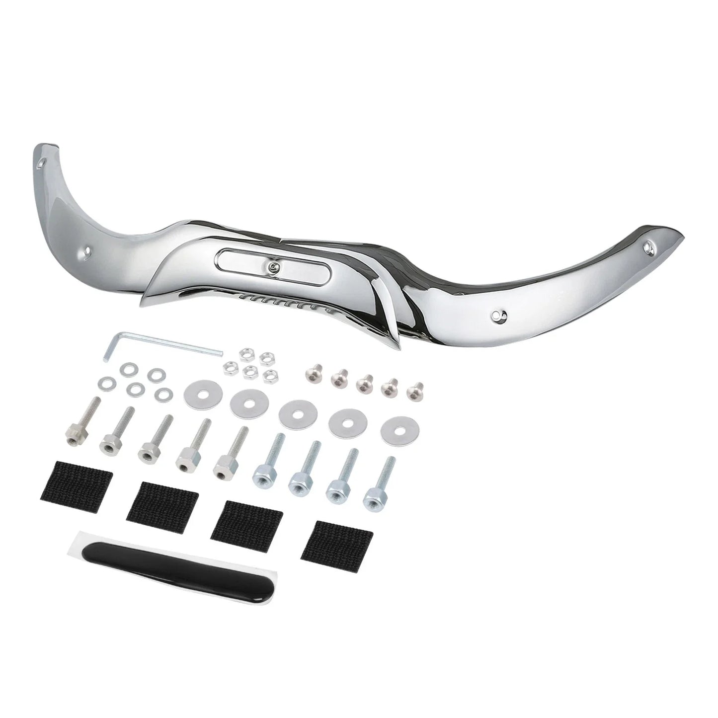 Chrome Windshield Windscreen Trim Kit for Harley Road Glide (2004-2013)