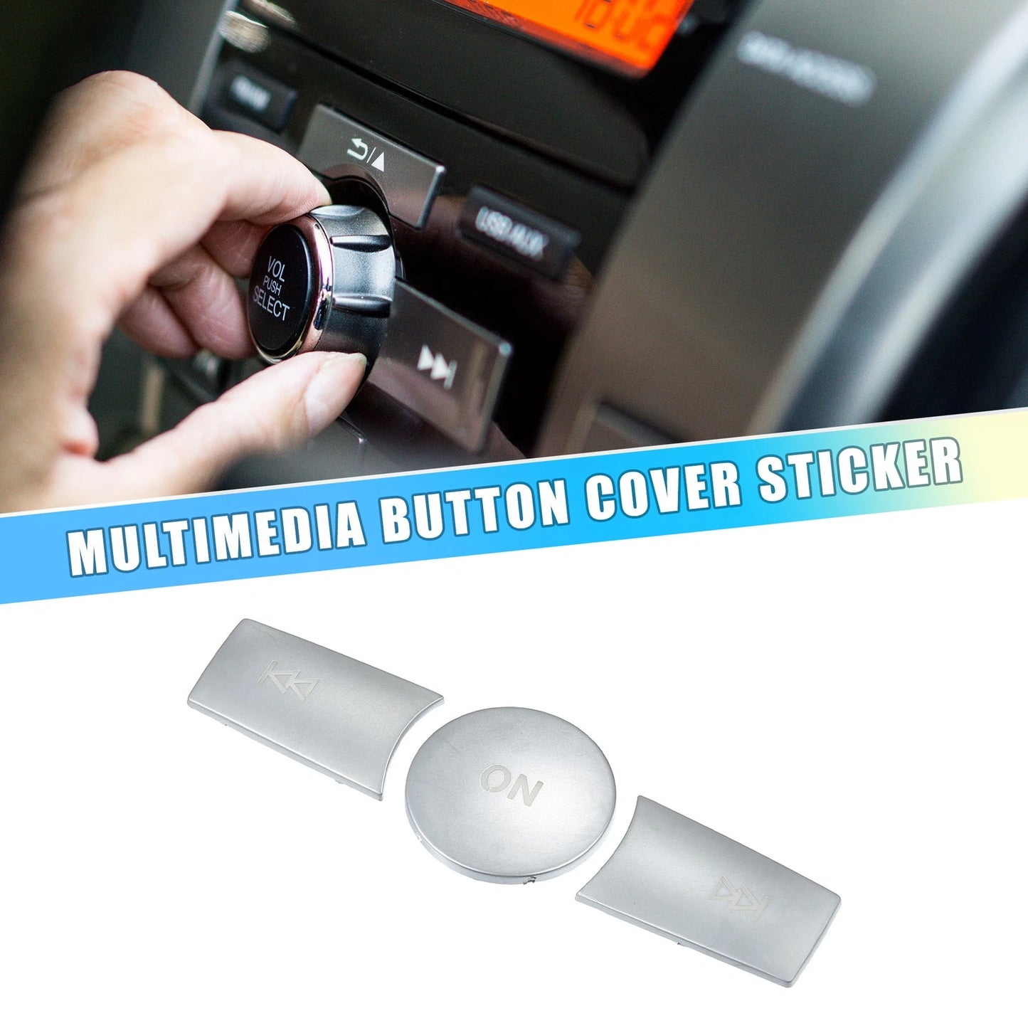Multimedia Radio Button Cover Sticker for Mercedes-Benz C Class (2015–2021)