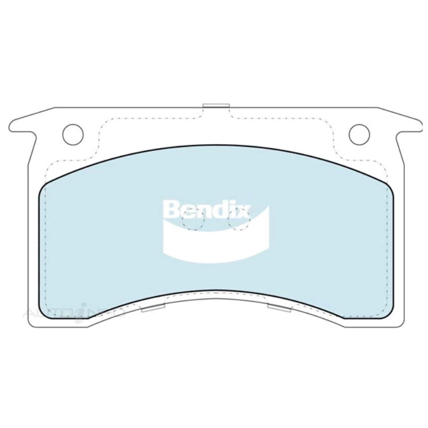 Set of 4 Bendix Front Disc Brake Pads for Holden HX HZ Kingswood (1976–1980)