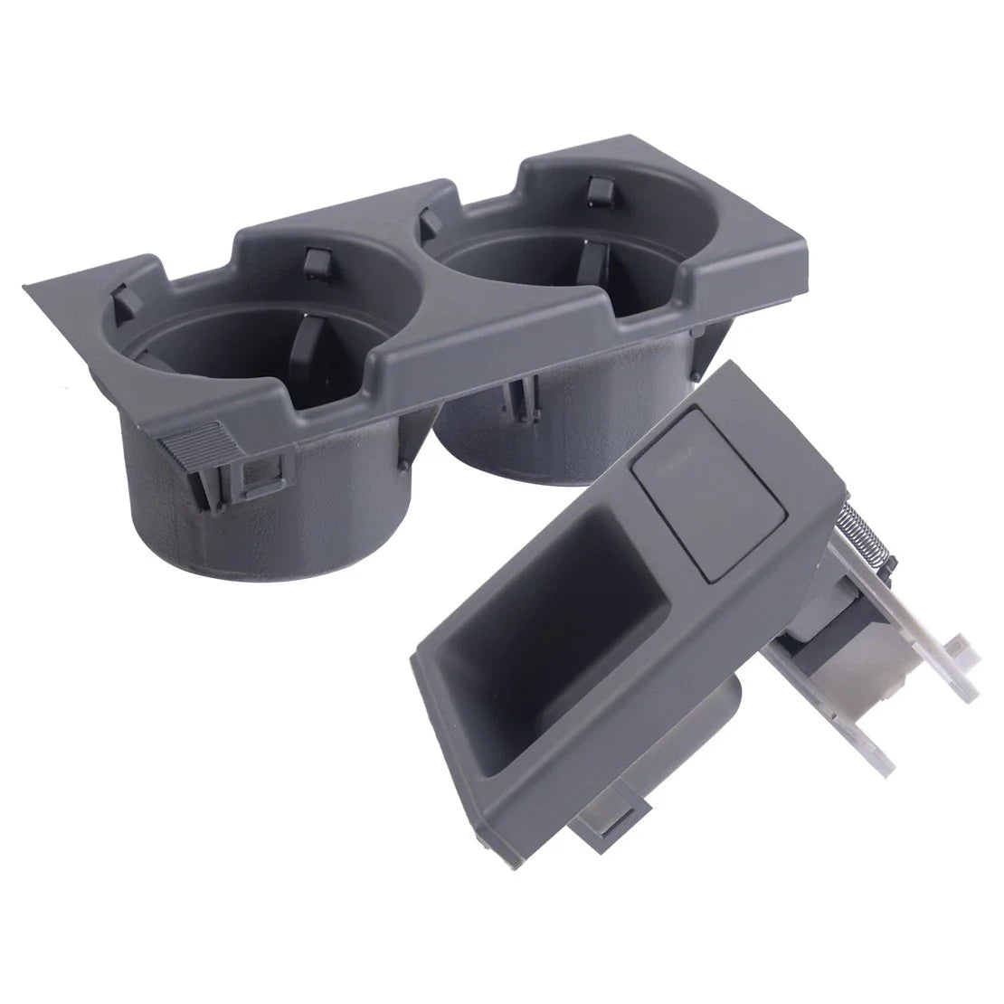 Gray Center Console Cup Holder Coin Box for BMW E46 (1999-2006)