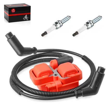 Ignition coil & Spark plug w/Wire Cap for Can-Am Maverick 1000R (2013–2018)