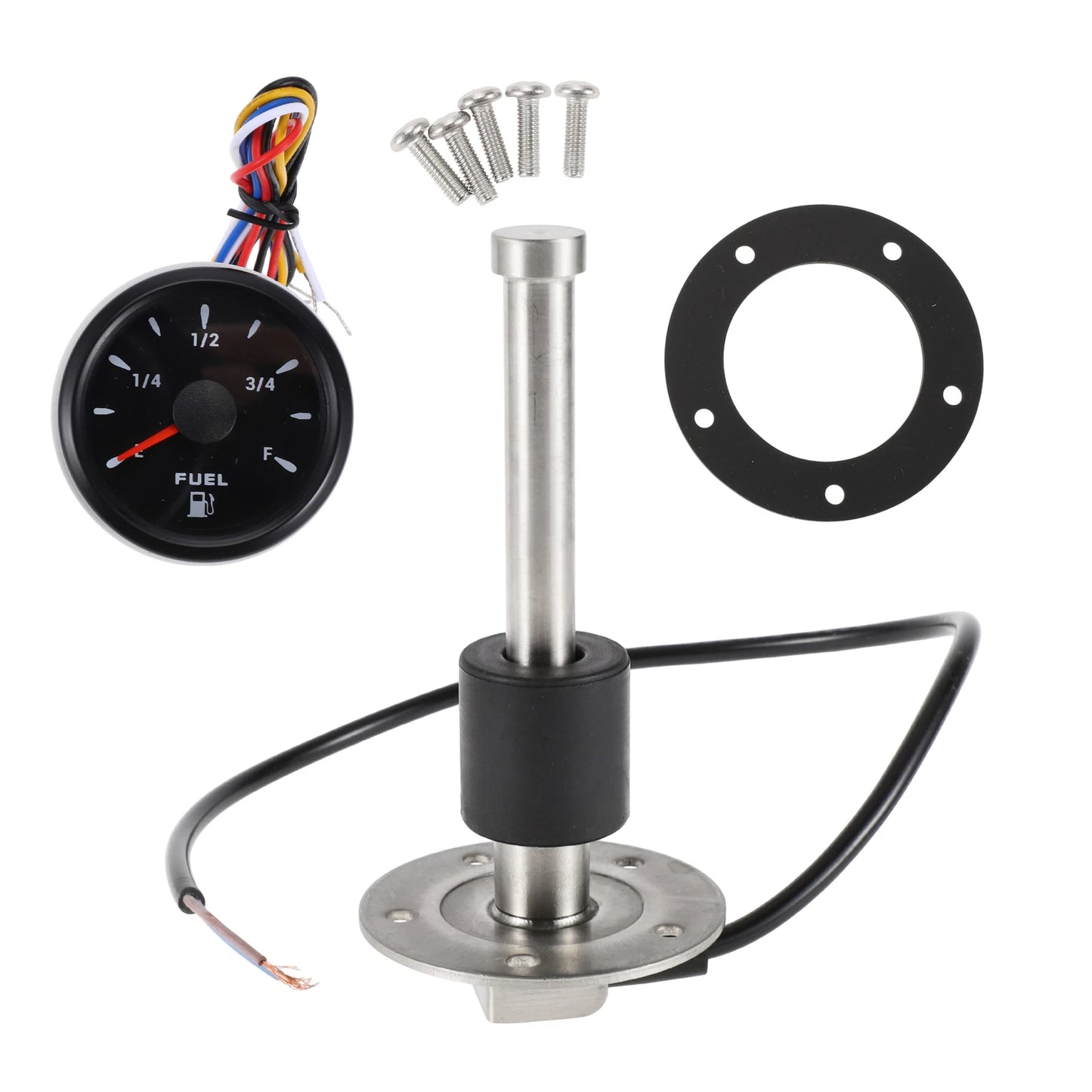 Fuel Sending Unit and Gauge Kit 240-33 Ohm for Boat Truck Vehicle
