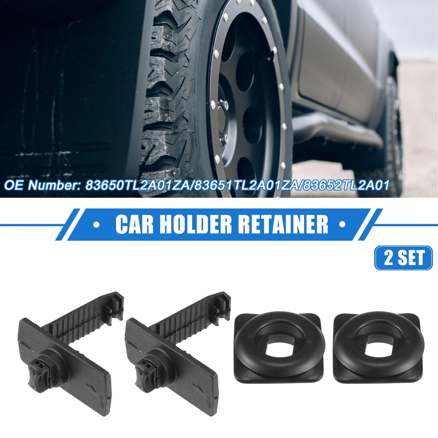 2 x Kits Car Holder Retainer for Honda Acura (2016-2021)