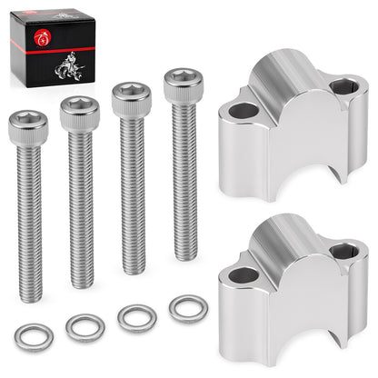 Handlebar Risers for Honda Suzuki ATV Dirt Bike Motorcycle (30mm Height)