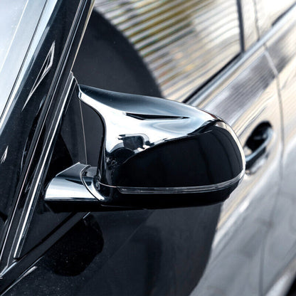 Set of 2 Black M Perf Sport Wing Mirror Cover Caps for BMW X5 X6 X7 (2019–2025)