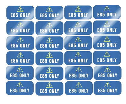 E85 Only Sticker Decal for Clean Energy (Set of 24)