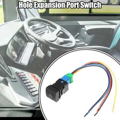 Hole Expansion Port Switch with Wire for Toyota Vehicles (1 Pcs)