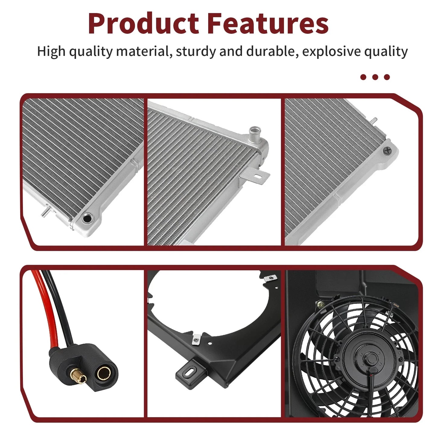 Radiator + Fan + Shroud for Polaris Magnum (2000–2003)