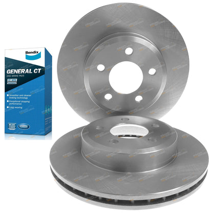Front Brake Rotors & Bendix Pads for Falcon Fairmont Fairlane (2002–2014)