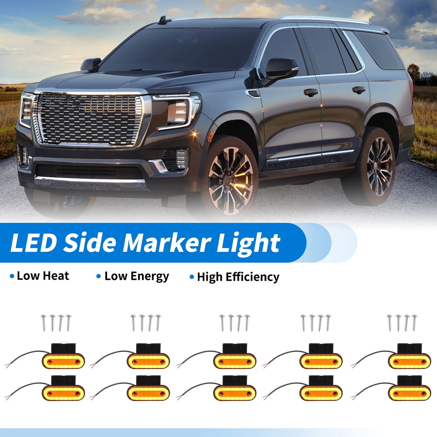 LED Side Fender Marker Light   - 10 pcs
